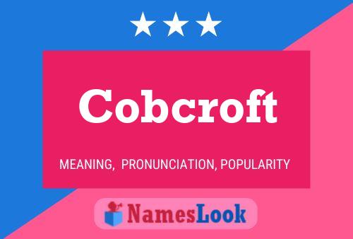 ملصق اسم Cobcroft