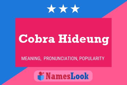 ملصق اسم Cobra Hideung