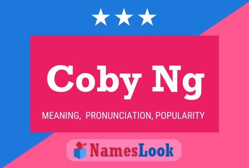 ملصق اسم Coby Ng