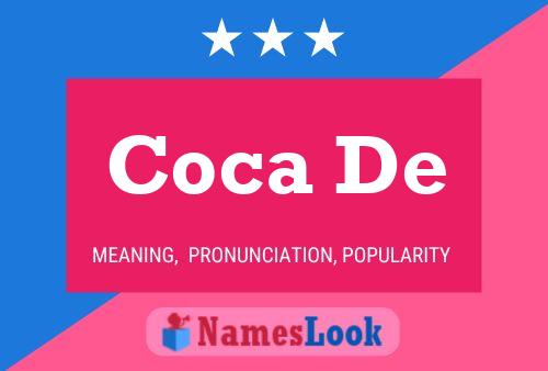 ملصق اسم Coca De