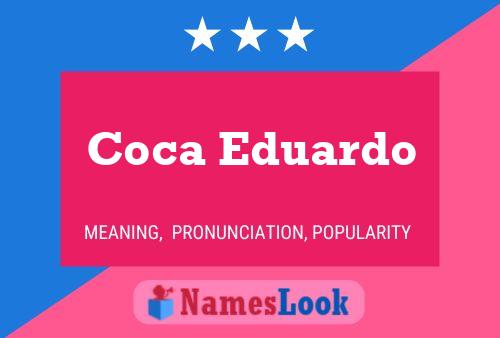 ملصق اسم Coca Eduardo