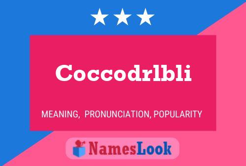 ملصق اسم Coccodrlbli