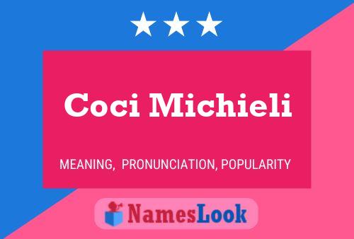 ملصق اسم Coci Michieli