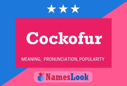 ملصق اسم Cockofur