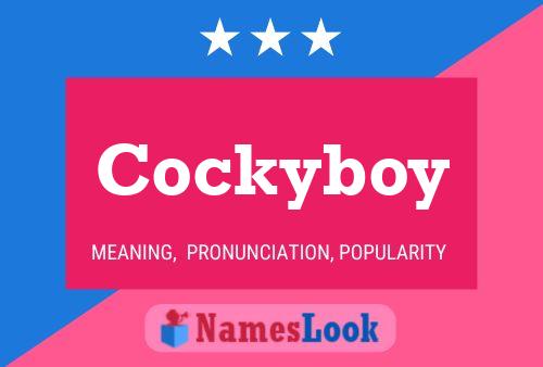 ملصق اسم Cockyboy