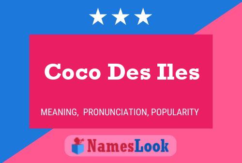 ملصق اسم Coco Des Iles