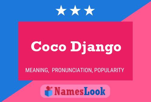 ملصق اسم Coco Django