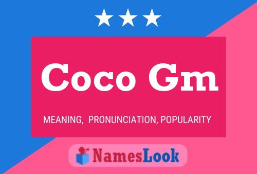 ملصق اسم Coco Gm