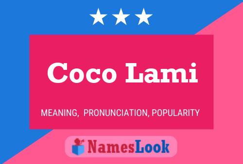 ملصق اسم Coco Lami