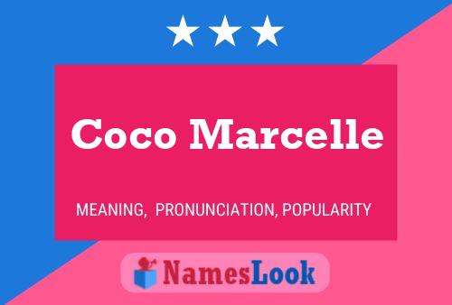 ملصق اسم Coco Marcelle