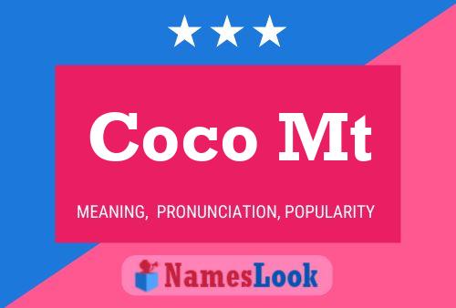 ملصق اسم Coco Mt