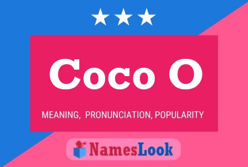 ملصق اسم Coco O