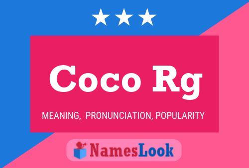 ملصق اسم Coco Rg