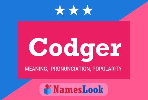 ملصق اسم Codger