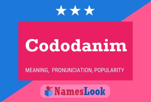 ملصق اسم Cododanim