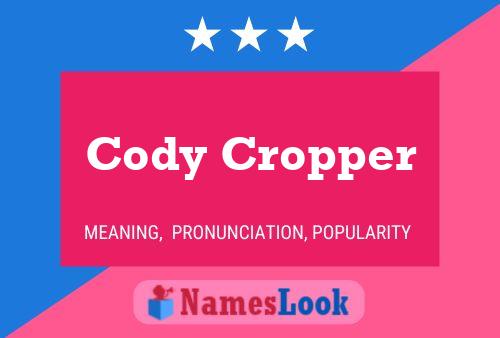 ملصق اسم Cody Cropper