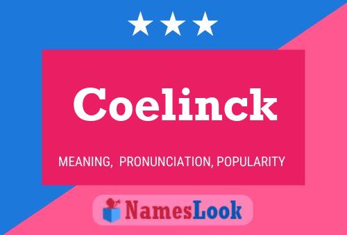 ملصق اسم Coelinck