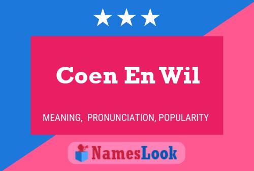 ملصق اسم Coen En Wil