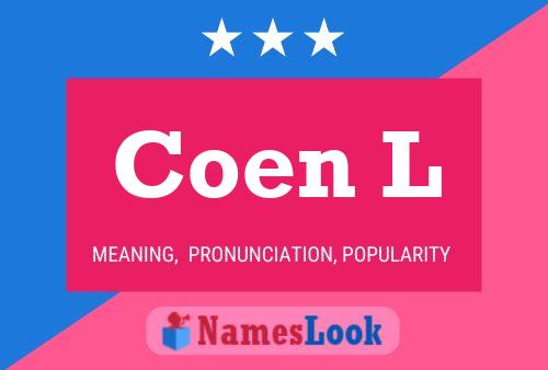 ملصق اسم Coen L