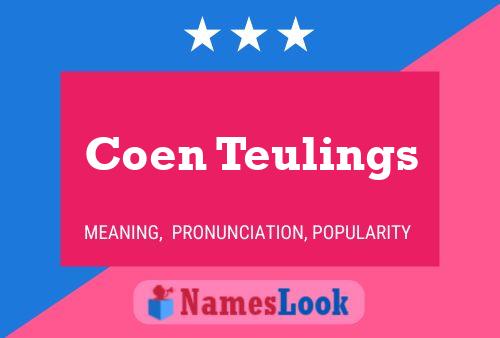 ملصق اسم Coen Teulings