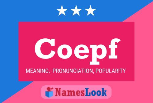 ملصق اسم Coepf