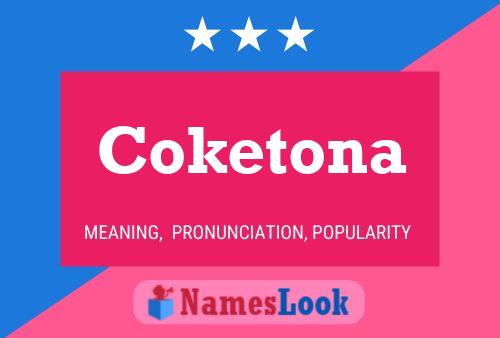 ملصق اسم Coketona