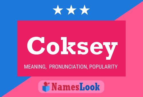 ملصق اسم Coksey