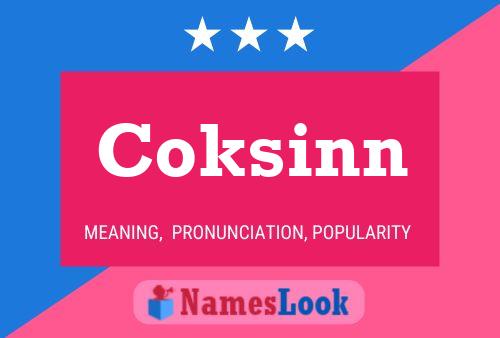 ملصق اسم Coksinn