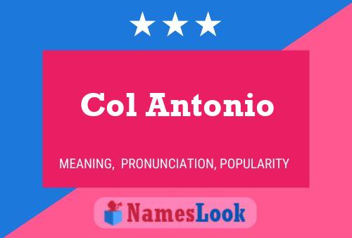 ملصق اسم Col Antonio