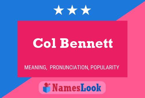 ملصق اسم Col Bennett