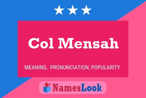 ملصق اسم Col Mensah