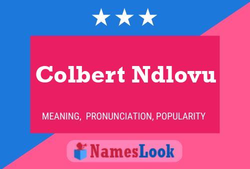 ملصق اسم Colbert Ndlovu