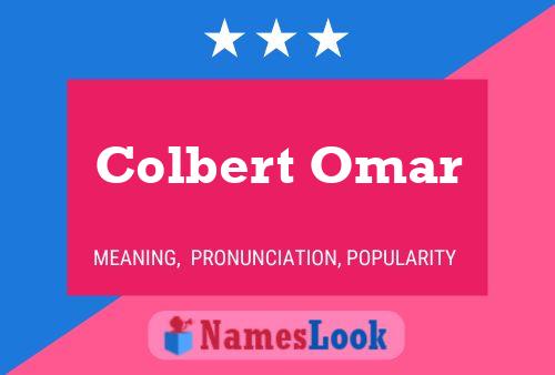 ملصق اسم Colbert Omar