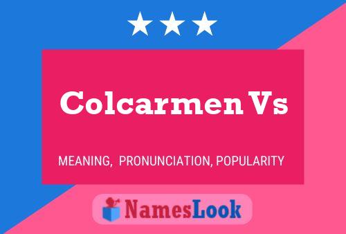 ملصق اسم Colcarmen Vs