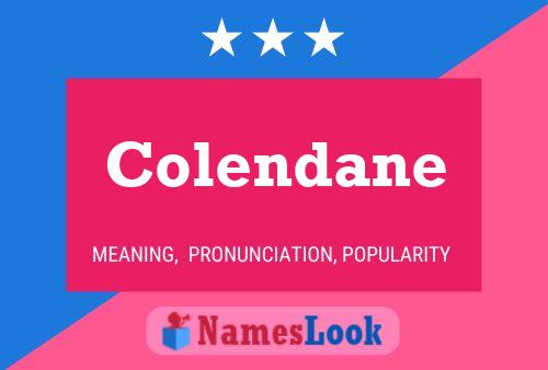 ملصق اسم Colendane