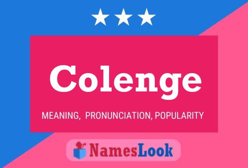 ملصق اسم Colenge