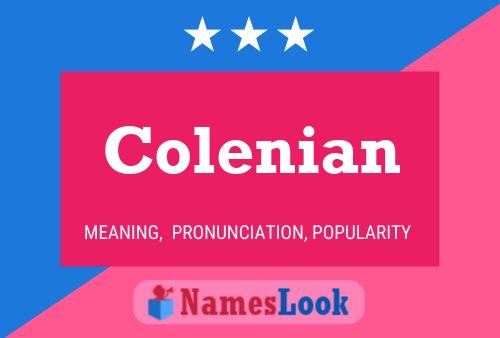 ملصق اسم Colenian