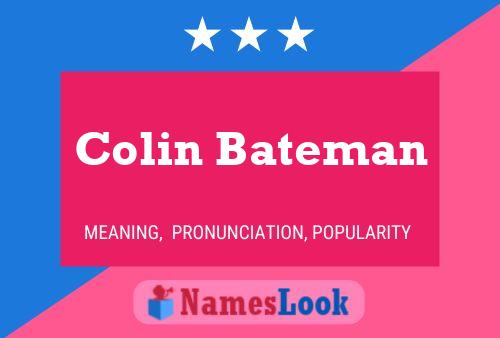 ملصق اسم Colin Bateman