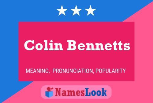 ملصق اسم Colin Bennetts