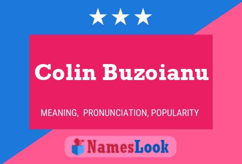 ملصق اسم Colin Buzoianu