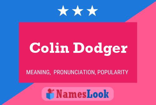 ملصق اسم Colin Dodger