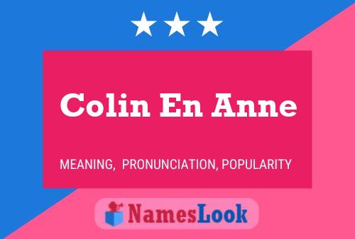 ملصق اسم Colin En Anne