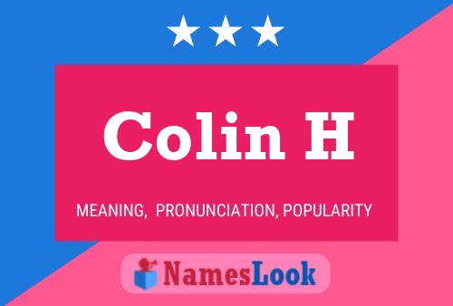 ملصق اسم Colin H