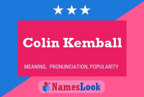 ملصق اسم Colin Kemball