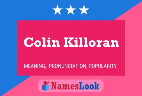 ملصق اسم Colin Killoran