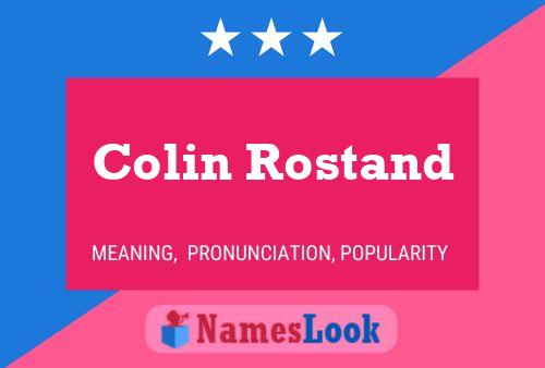 ملصق اسم Colin Rostand