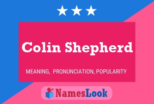 ملصق اسم Colin Shepherd