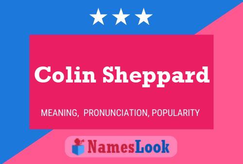 ملصق اسم Colin Sheppard