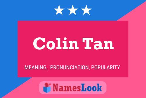 ملصق اسم Colin Tan