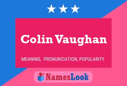 ملصق اسم Colin Vaughan